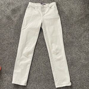 cream jeans